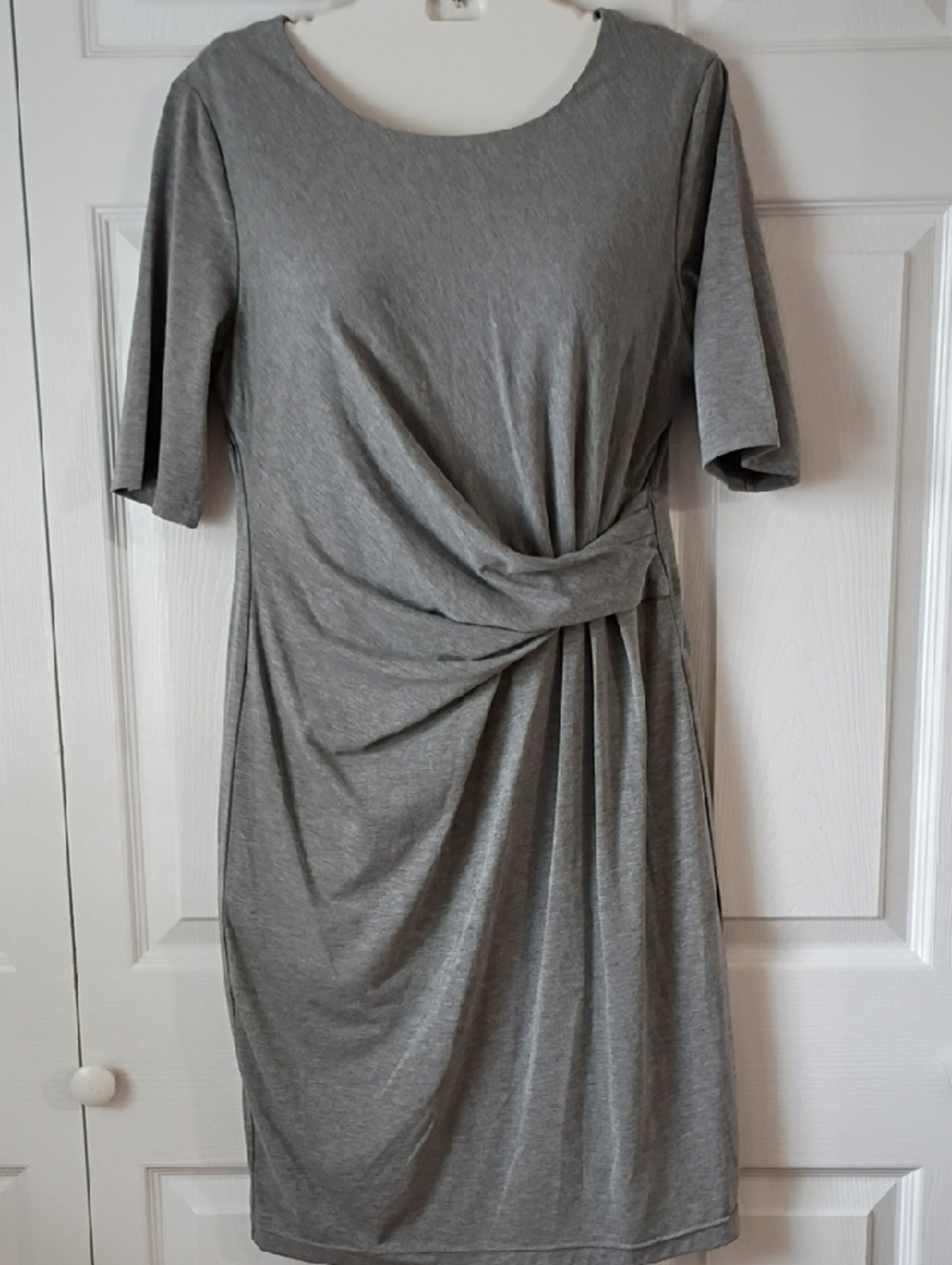 Philosophy Gray Dress with Side Drape
